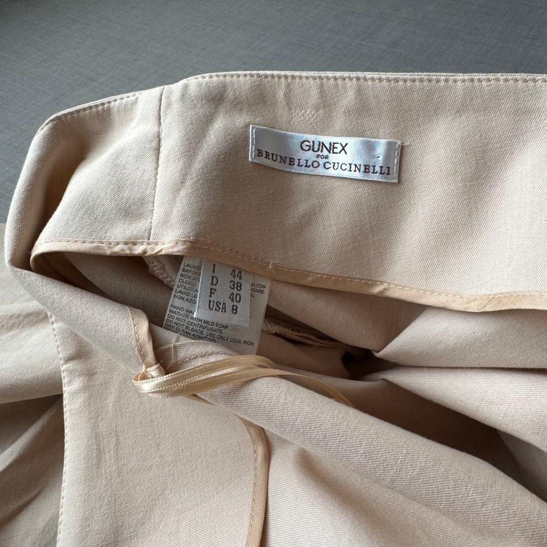 GUNEX for BRUNELLO CUCINELLI レザーベルト スカート