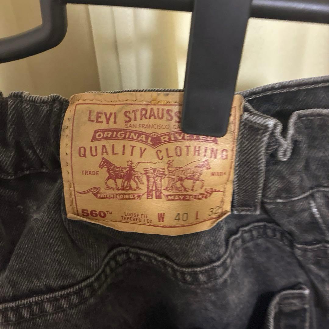【vintage】90's リーバイス 560 ブラックデニム USA アメリカ