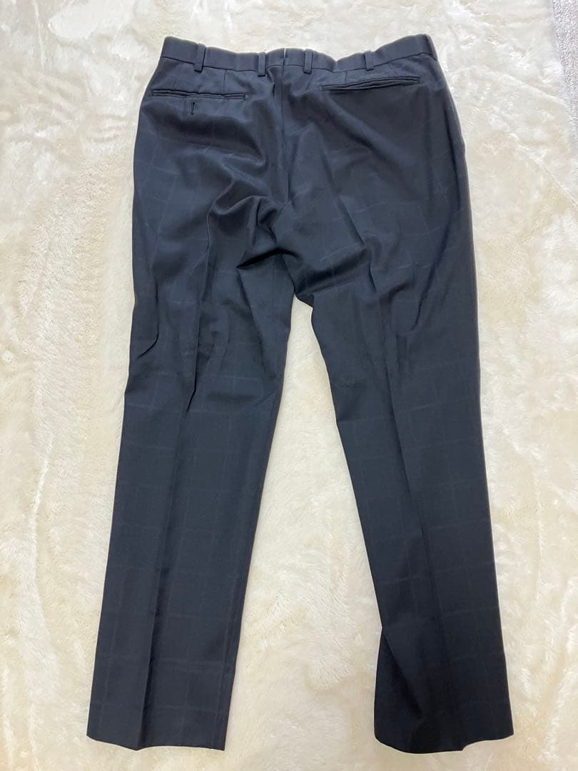 オーダースーツ　ブラック　ストライプ　Ｌ相当