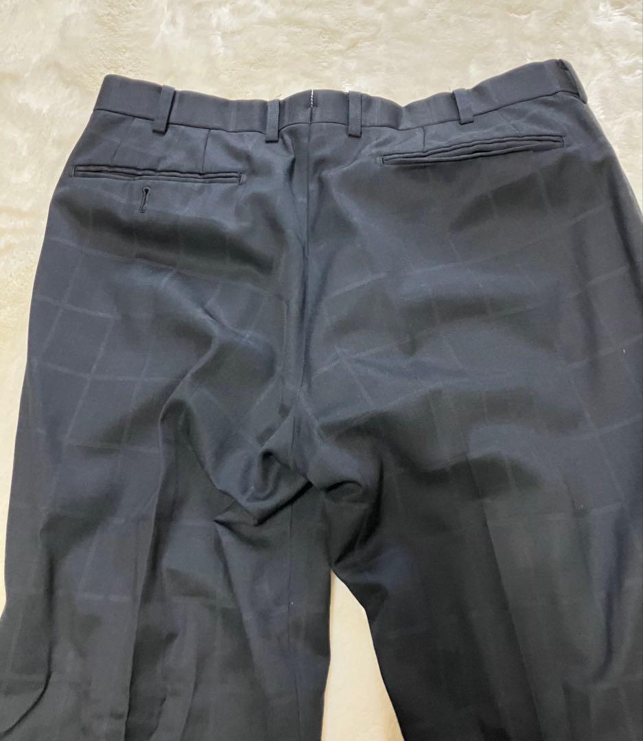 オーダースーツ　ブラック　ストライプ　Ｌ相当