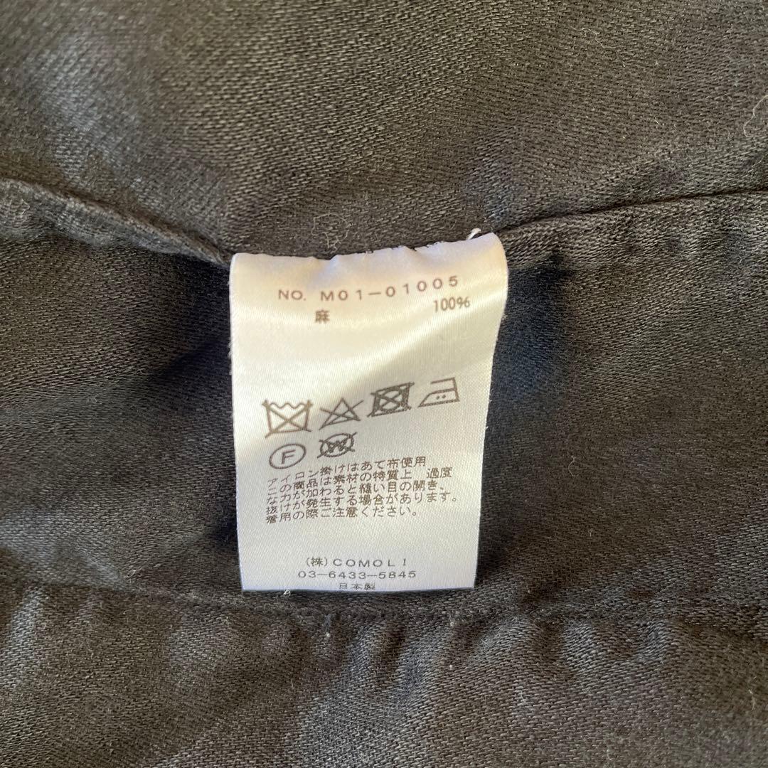 comoli 18ss リネン起毛スタンドカラージャケット　サイズ3