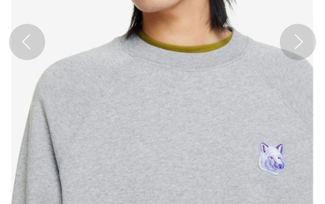 メゾンキツネ　COOL-TONE FOX HEAD 　クールトーンオーバーサイズ