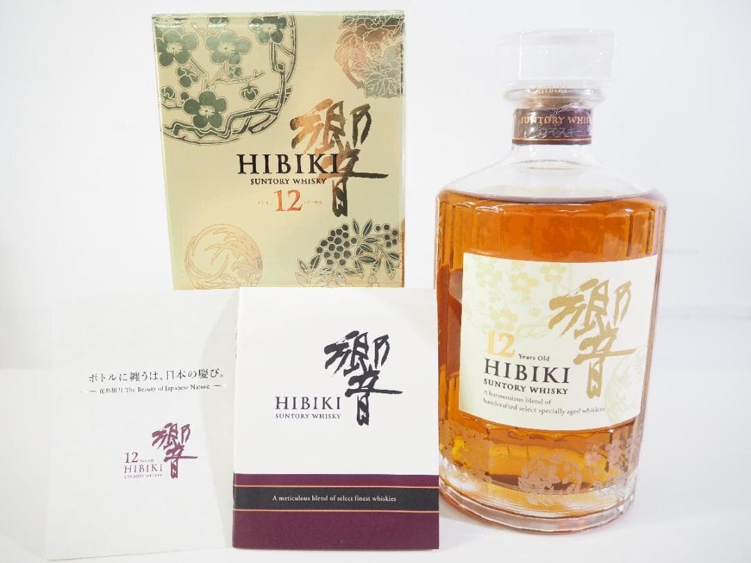 【未開栓】サントリー 響 12年 意匠ボトル 花鳥風月 700ml 43%