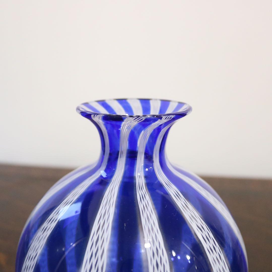 【MURANO】ムラーノ 花瓶 フラワーベース　ヴェネチアングラス　ガラス工芸