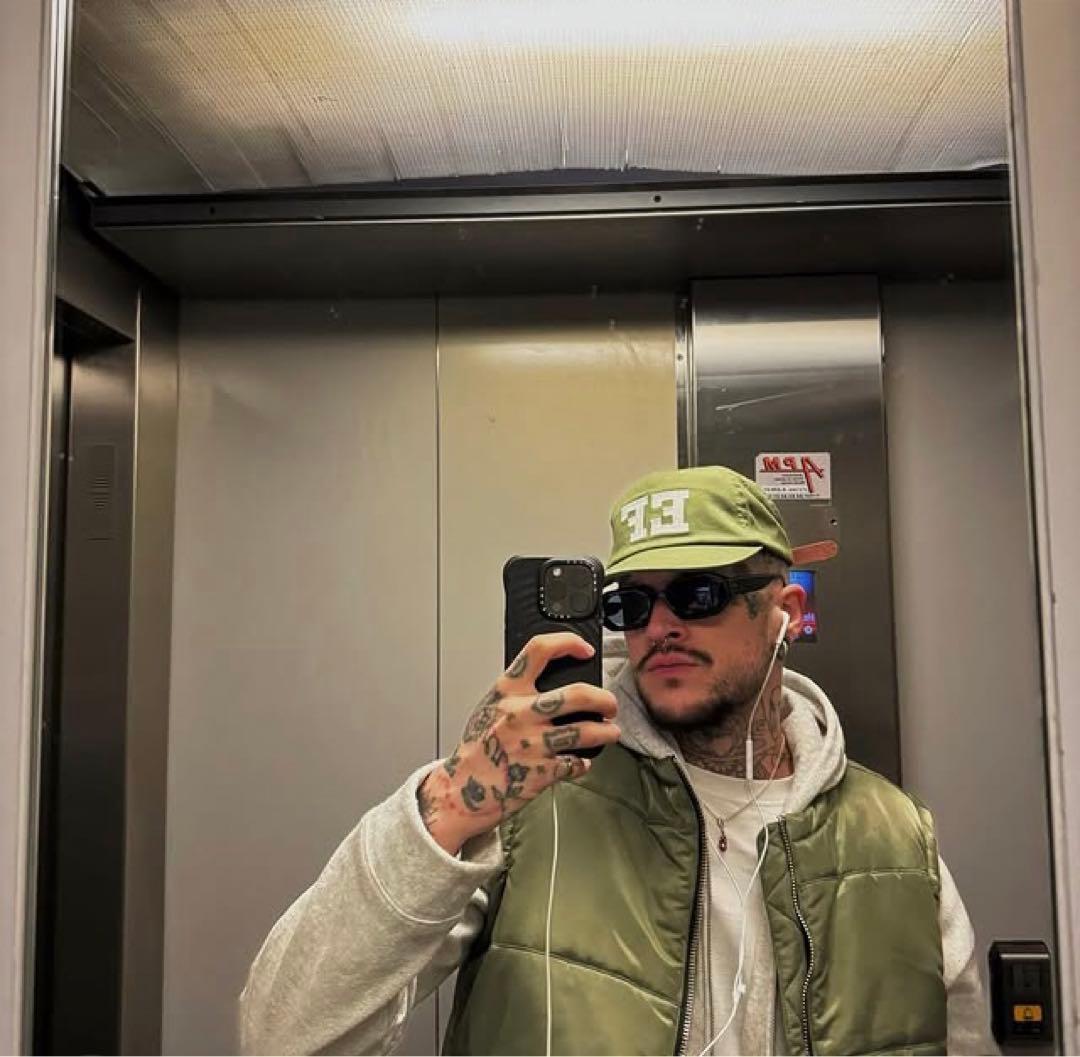 ★新品タグ付き★Extnded Family EF ロゴ刺繍 キャップ カーキ