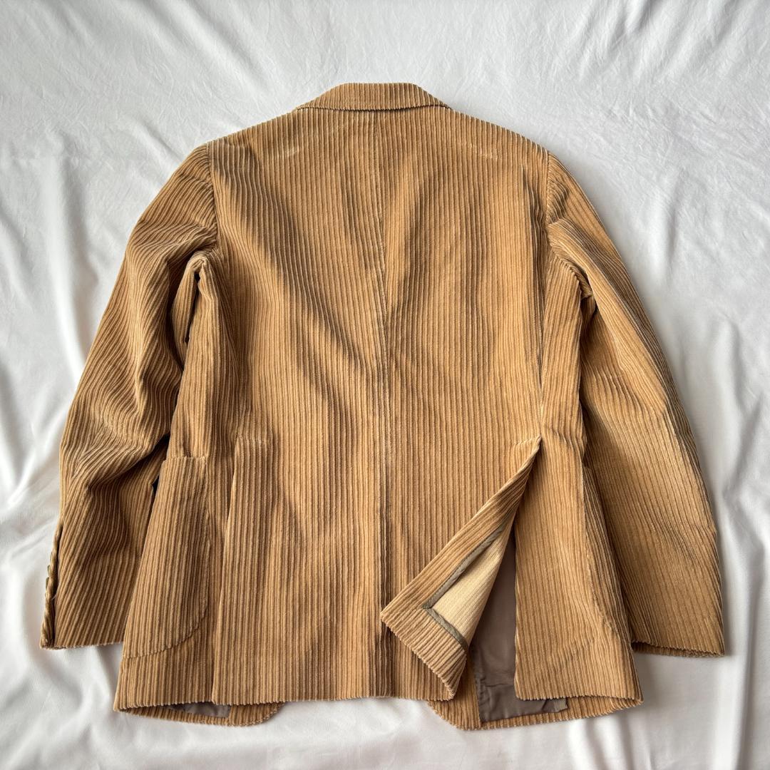 美品 タリアトーレ×ブリッラ コーデュロイ テーラードジャケット ベージュ 44