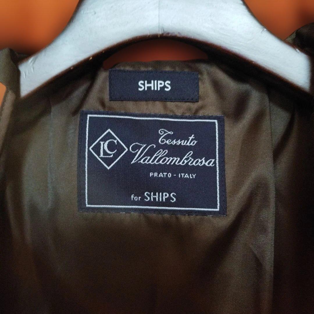 美品　SHIPS ダッフルコート イタリア　S　ヘリーンボン
