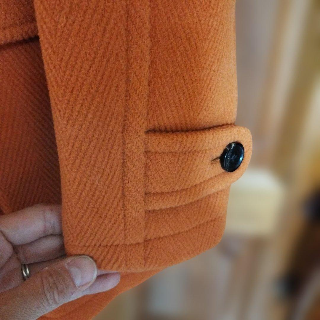 美品　SHIPS ダッフルコート イタリア　S　ヘリーンボン