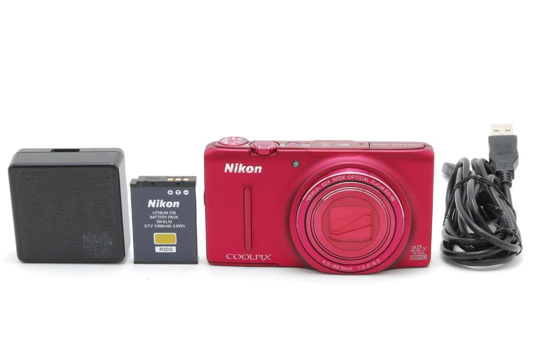 Nikon COOLPIX s9500 赤 22倍ズーム デジタルカメラ
