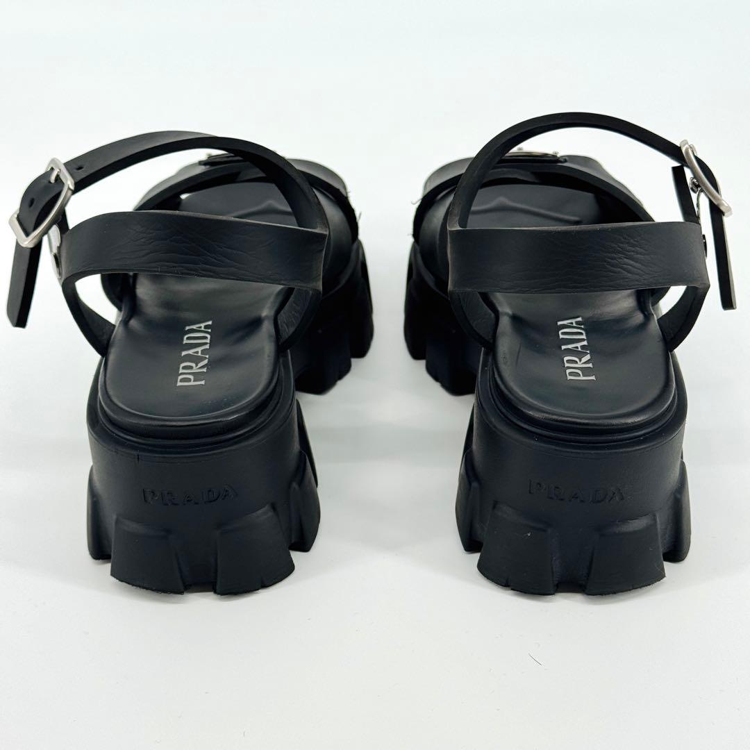 25SS PRADA プラダ モノリス ラバーサンダル ミュール 37