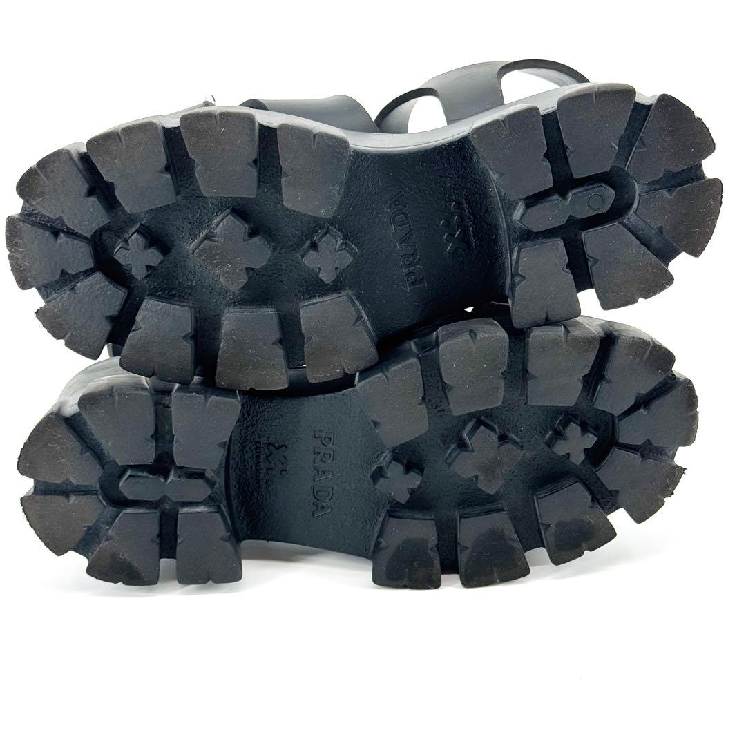 25SS PRADA プラダ モノリス ラバーサンダル ミュール 37