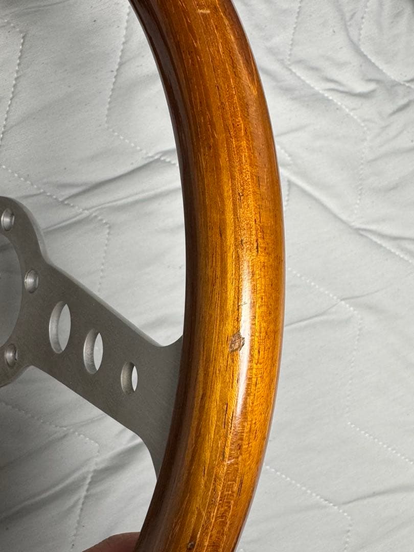 MOMOステアリング　MOMOステ　ウッドステアリング35パイ　当時モノ