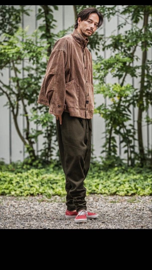 パンツ mp13939-バックリブダックサルエルテーパードパンツ メンズ