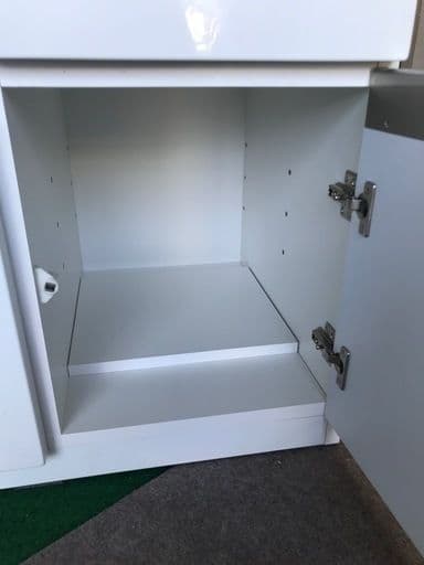 あつ☆ニトリ　キッチンボードアルミナ100KBWH