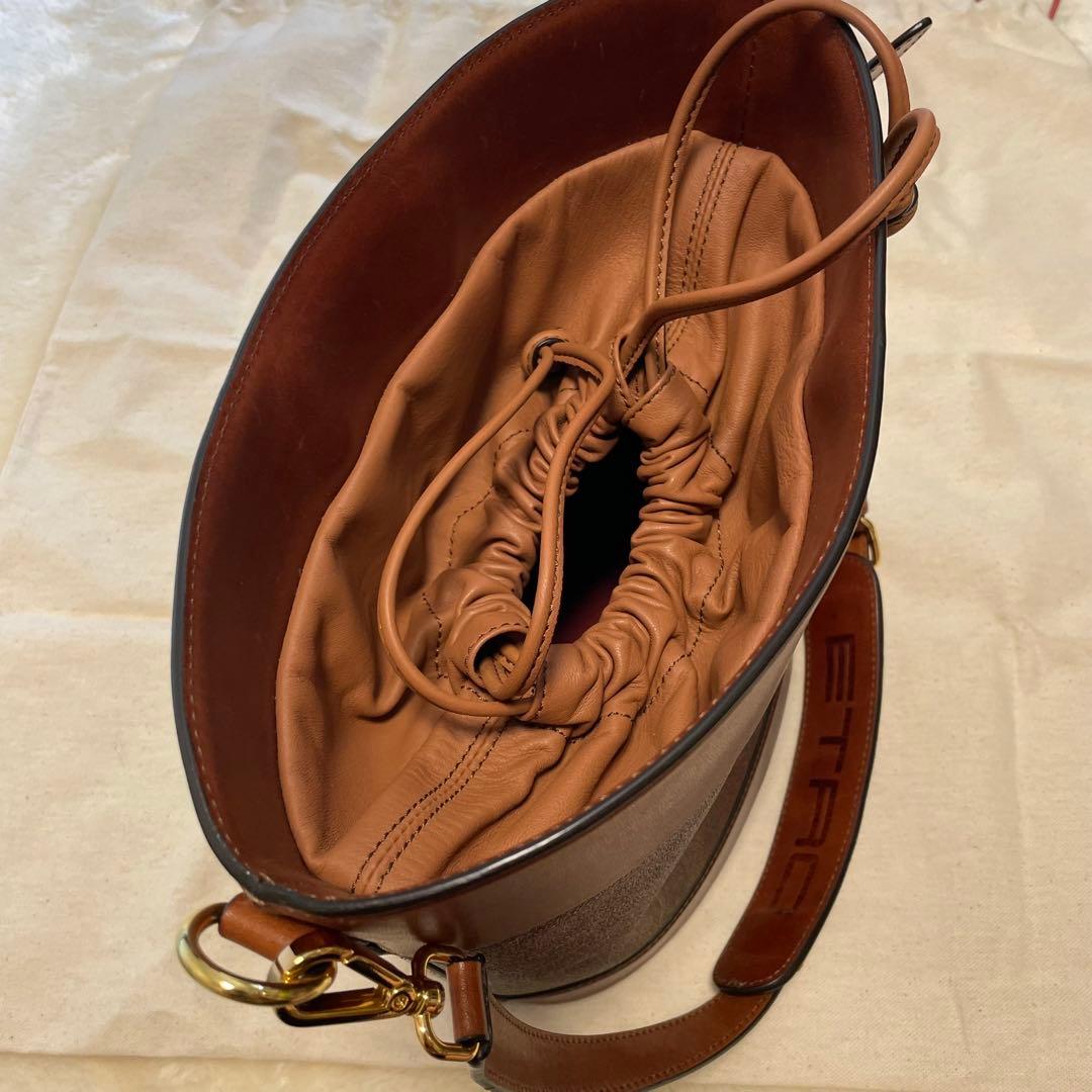 ETRO エトロ ペガソ ペガサス ペイズリー 巾着 ショルダーバッグ