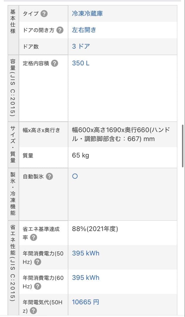 シャープ　SJ-PW35C 冷蔵庫 ダークブラウン