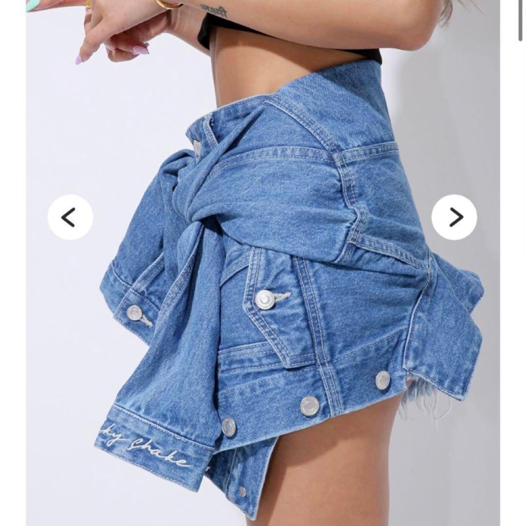 PINKY SHAKE シャツ巻きデニムショーパン