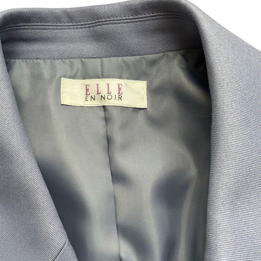 【160】ELLE en NOIR Wロング ジャケット パンツ スーツ エル
