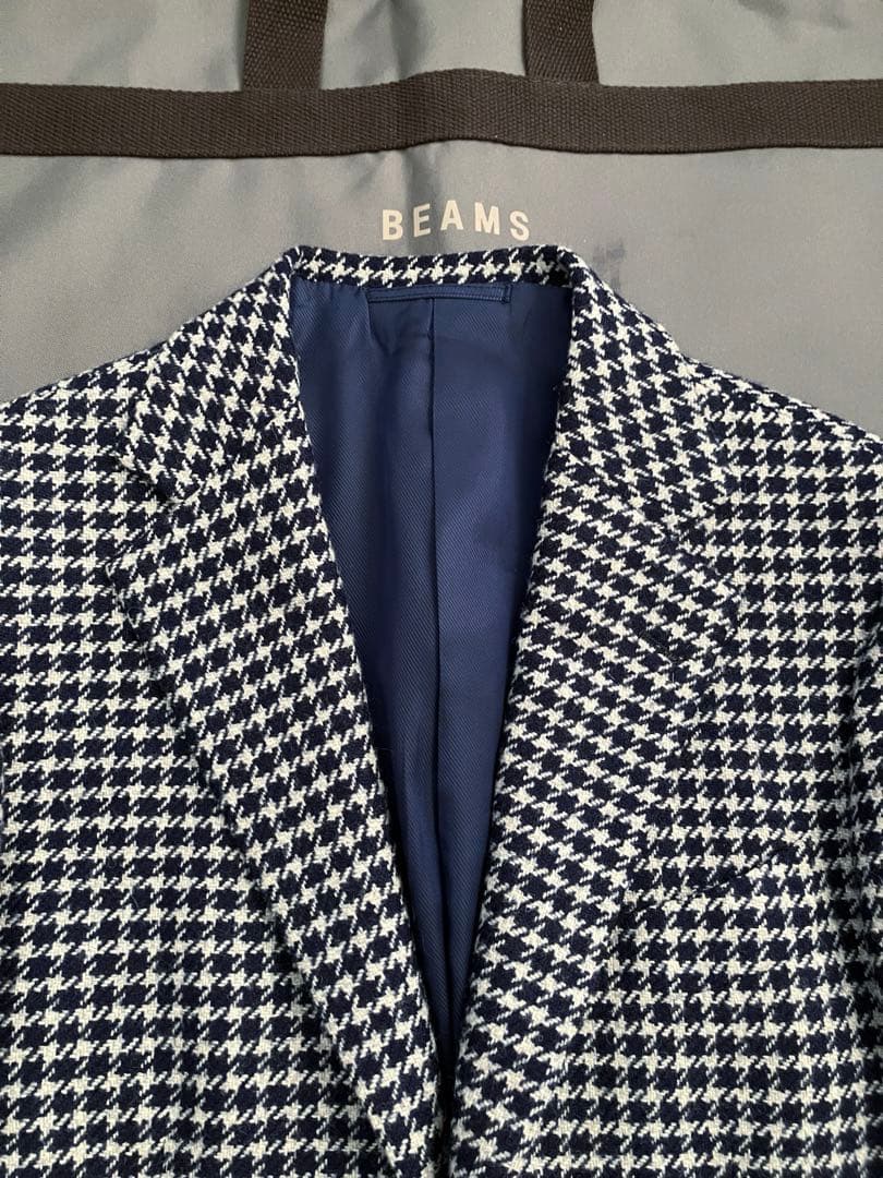 BEAMS F / ハウンドトゥース ジャケット