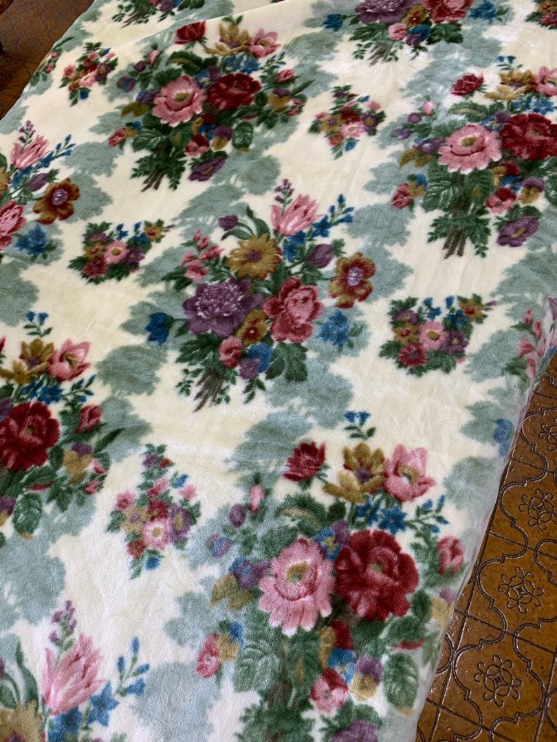 暖か国産二重合わせ毛布ダブル超ロングサイズ毛布 サンダーソン　重量約4.1k