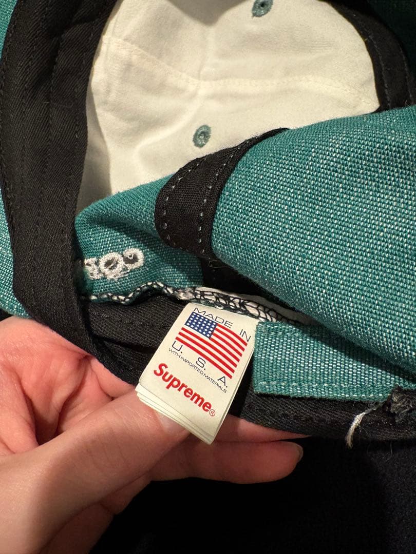 Supremeキャップ Cordura Denim 6-Panel グリーン