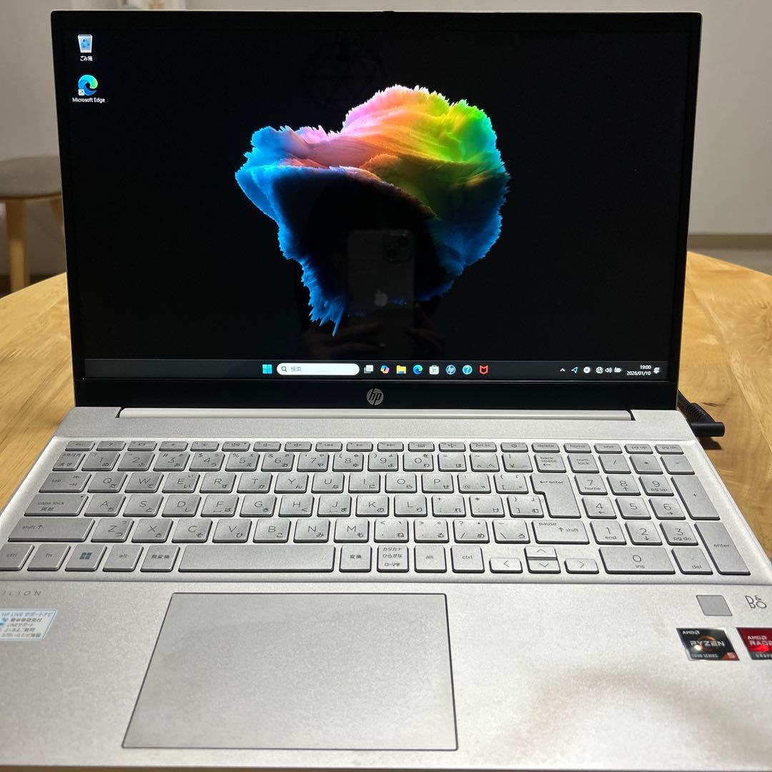 HP Pavilion15.6型 Ryzen5/16GB/512GBタッチパネル