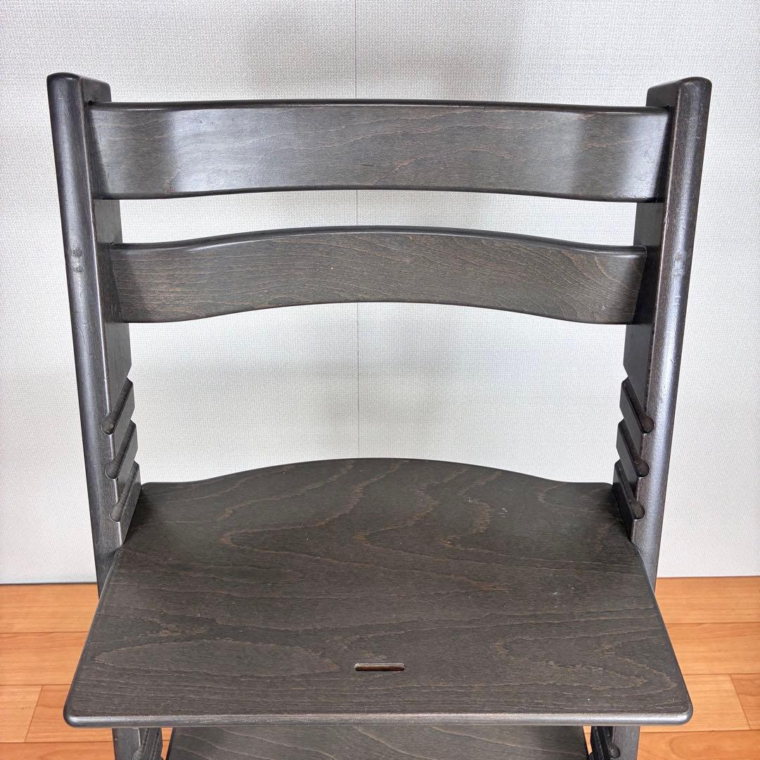 【美品】ストッケ トリップトラップ ヘイジーグレー ベビーセット付 S/N4