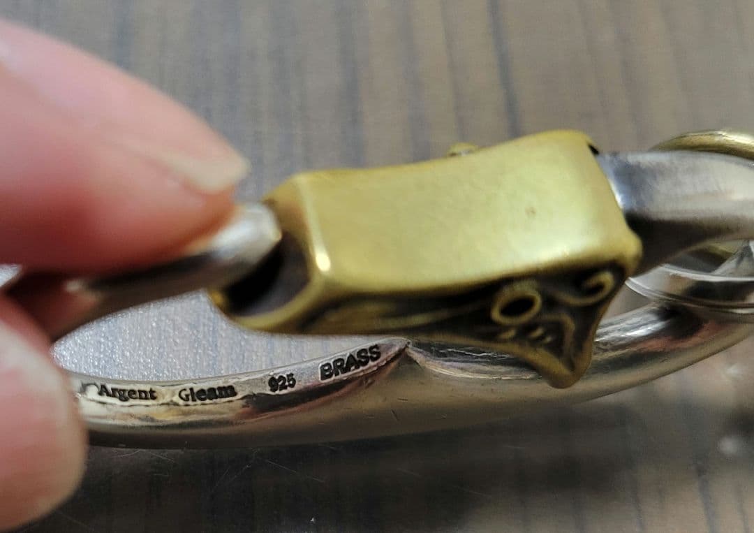 argent gleam キーチェーン　カラビナ　キーホルダー　シルバー