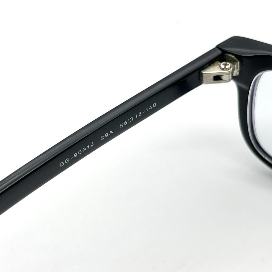 美品 GUCCI メガネ 黒 シェリーライン Gロゴ GG9091J ケース付き