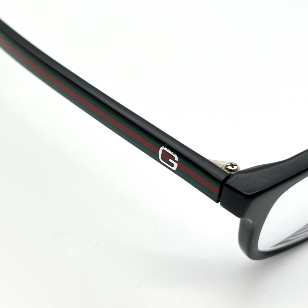 美品 GUCCI メガネ 黒 シェリーライン Gロゴ GG9091J ケース付き