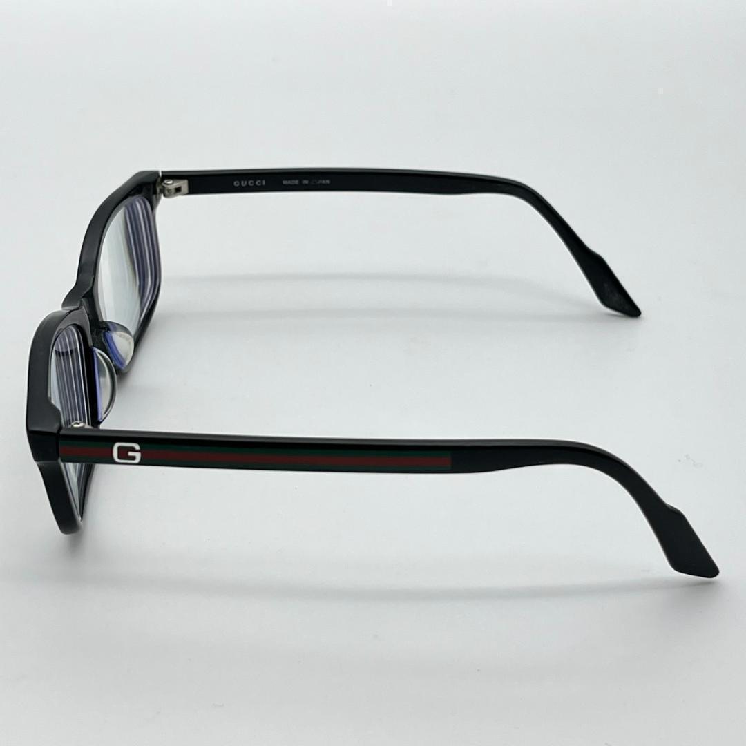 美品 GUCCI メガネ 黒 シェリーライン Gロゴ GG9091J ケース付き