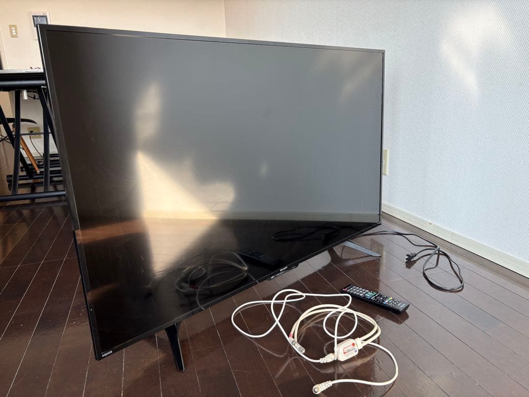 SHARP 50V型4K対応液晶テレビ 4T-B50AKL リモコン 付属品付