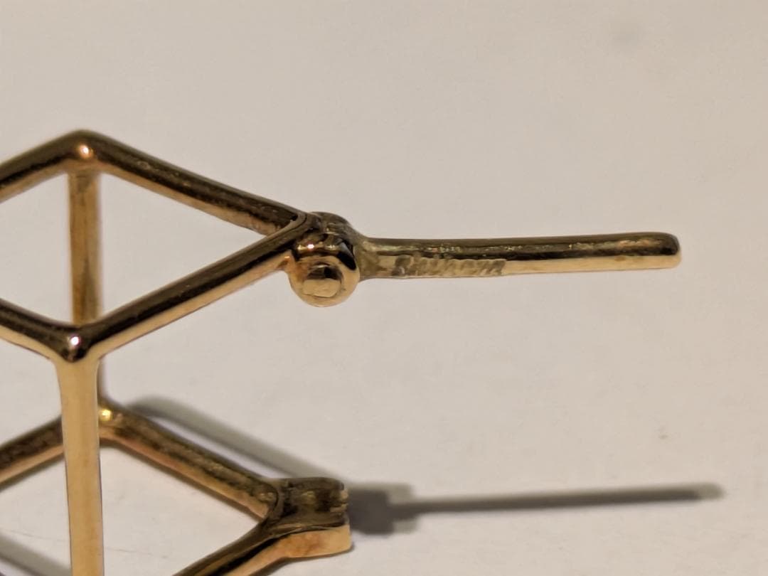 f*u様 shihara K18 3Dコレクション スクエアピアス7 ピアス 販