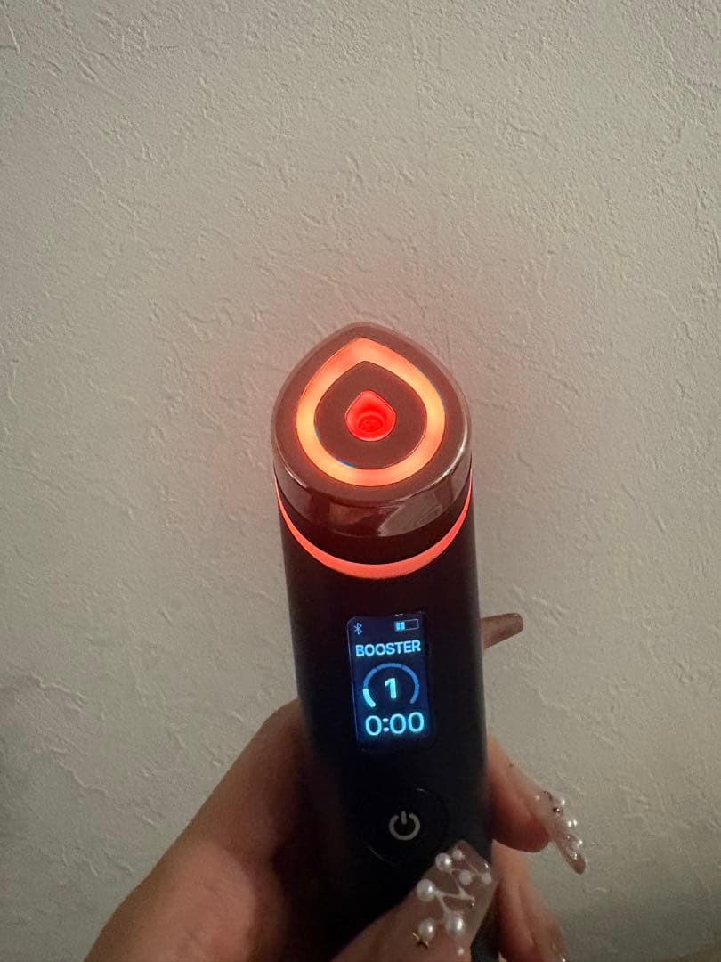 メディキューブ AGE-R ブースタープロ ブラック美顔器　キャップとパック8枚