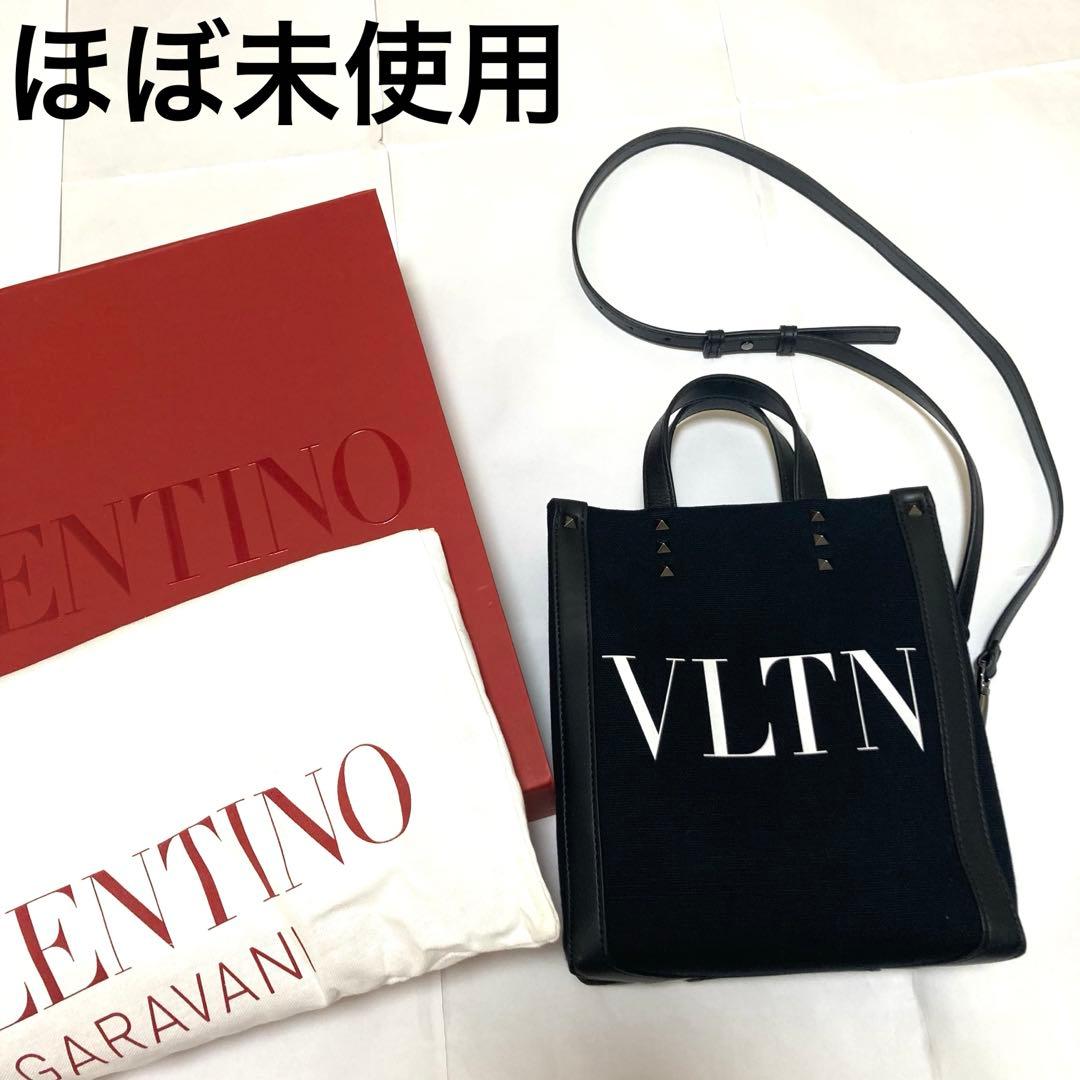 美品 VALENTINO ロックスタッズ ミニトートバッグ ショルダーバック