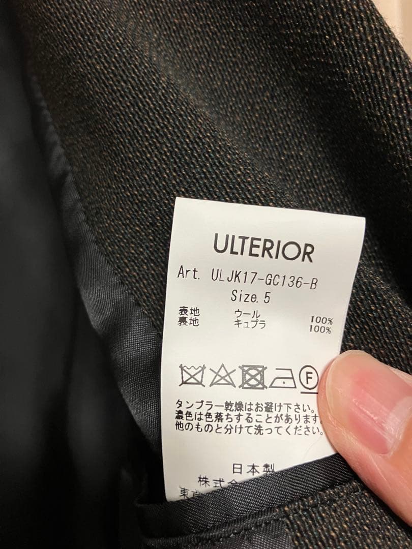 ジャケット・アウター ULTERIOR MELANGE WOOL GABARDINE D/B JKT