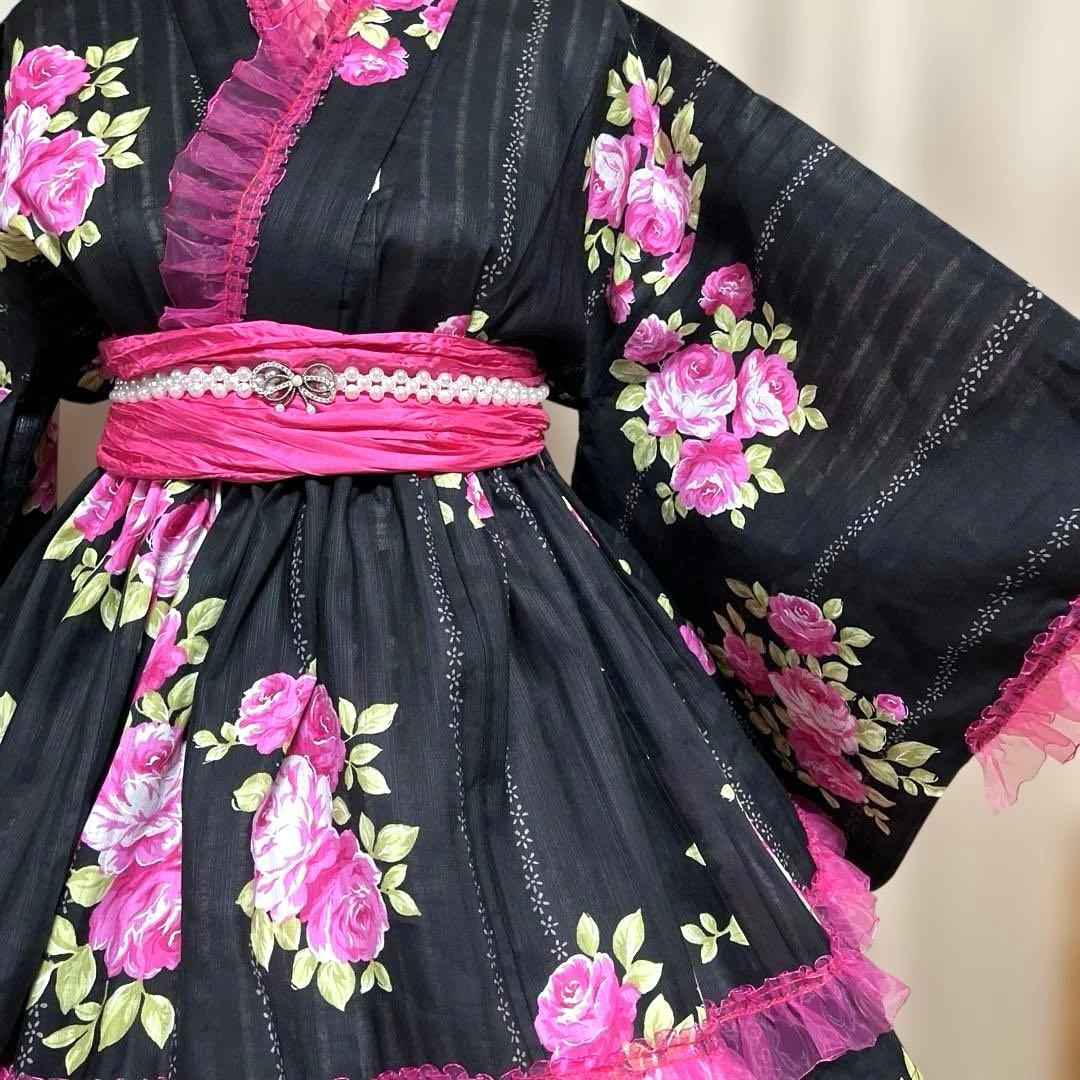 AD⑦浴衣　地雷系　量産型　ドレス　姫ギャル