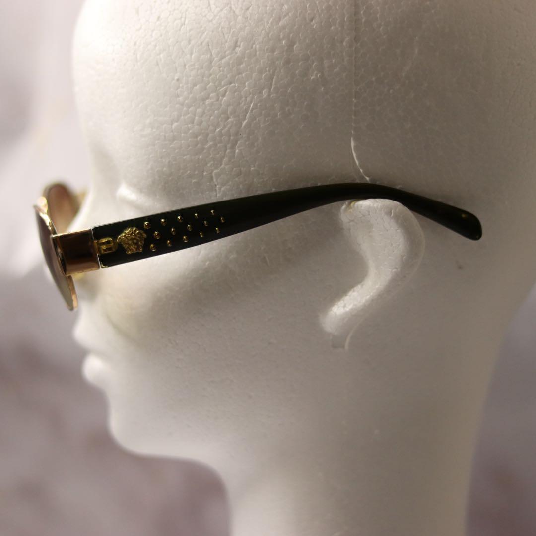 versace オーバル y2k メデューサ オールド レトロ サングラス