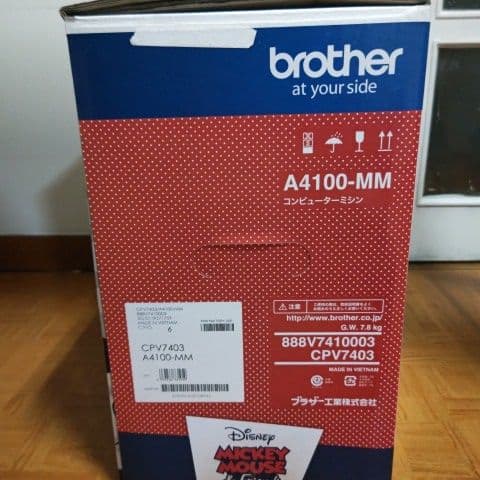 ★brotherコンピューターミシン＆フットコントローラー付★Ａ４１００−ＭＭ