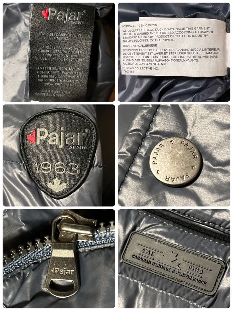 極美品✨Pajar ダウンジャケット M ネイビー 定価64900