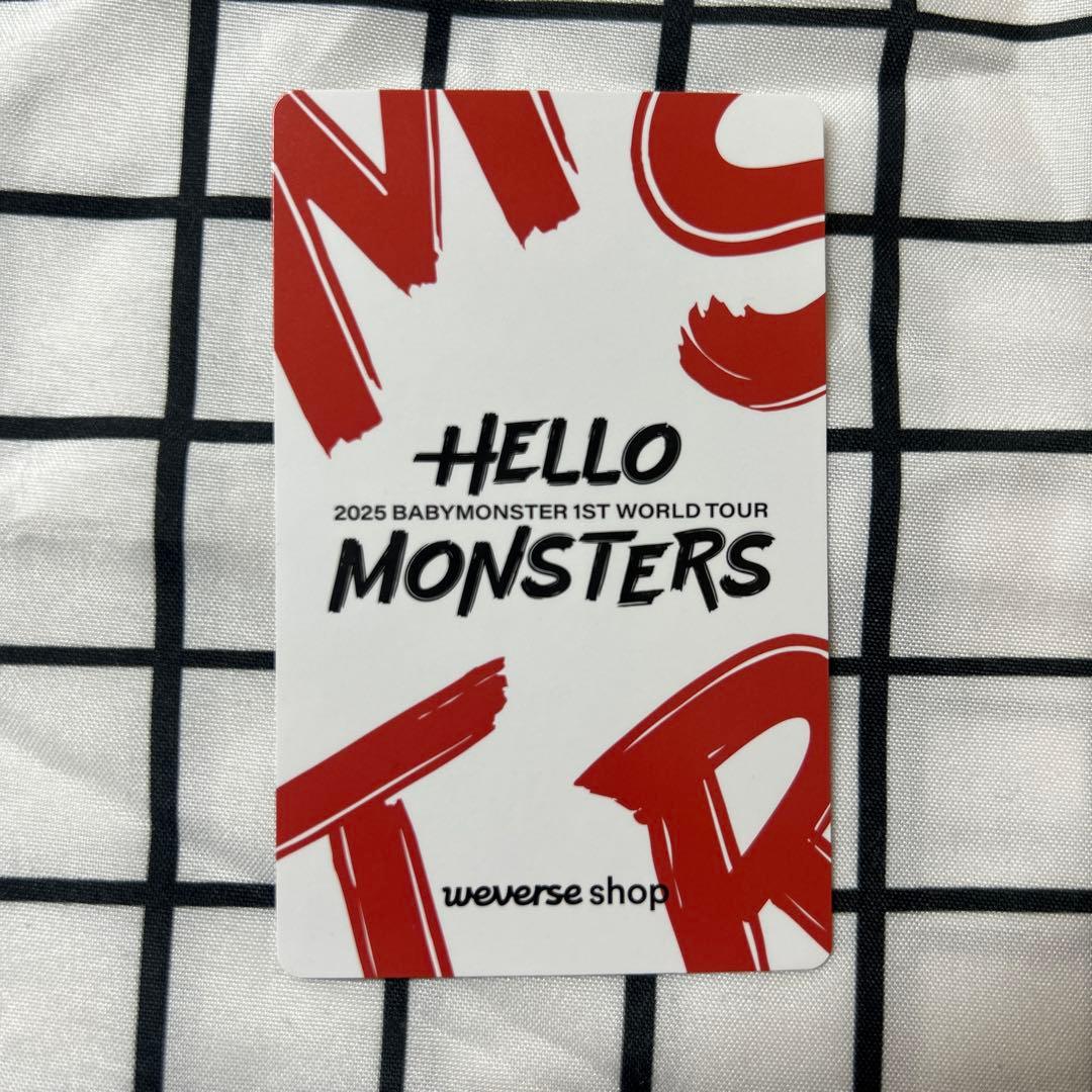 BABYMONSTER トレカ 台湾 会場限定 アルバム特典 アサ B ライブ