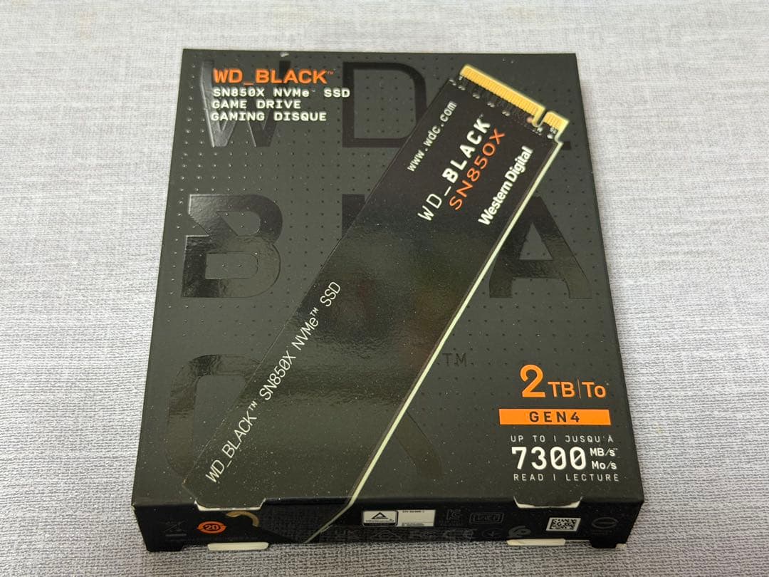 内蔵型SSD WD_BLACK SN850X 2TB NVMe SSD