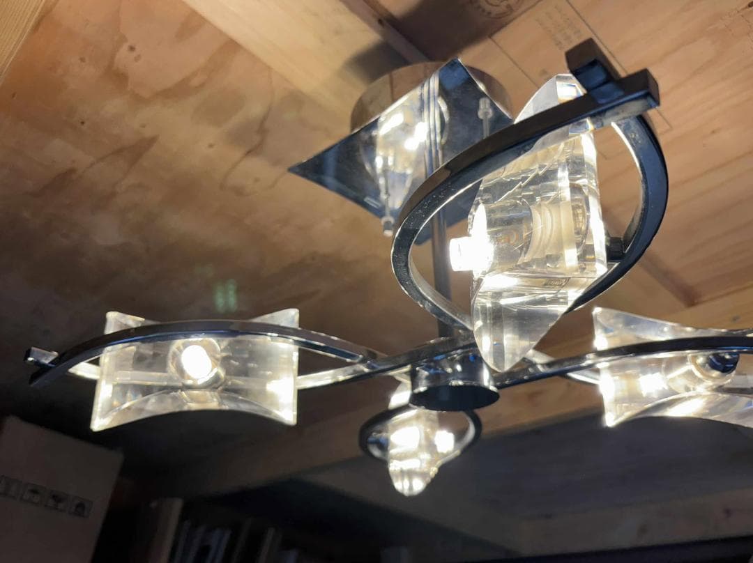 OTSUKA 大塚家具シャンデリアMAN-0885/4 約4灯 Used/キレイ