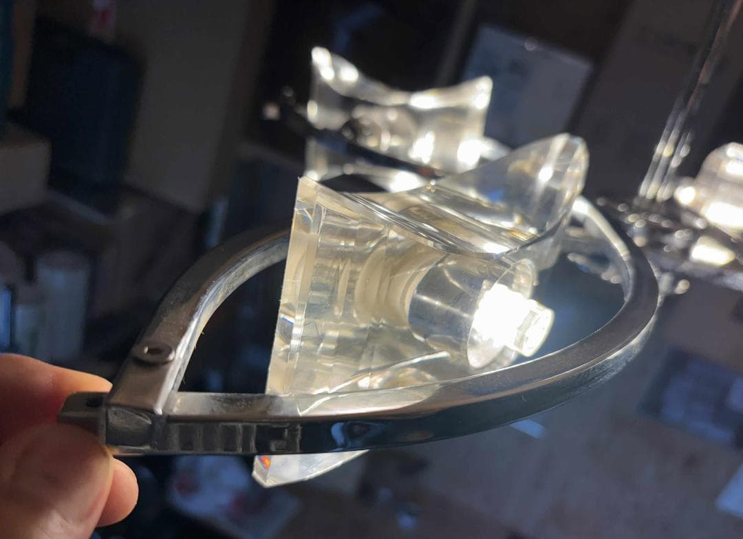 OTSUKA 大塚家具シャンデリアMAN-0885/4 約4灯 Used/キレイ