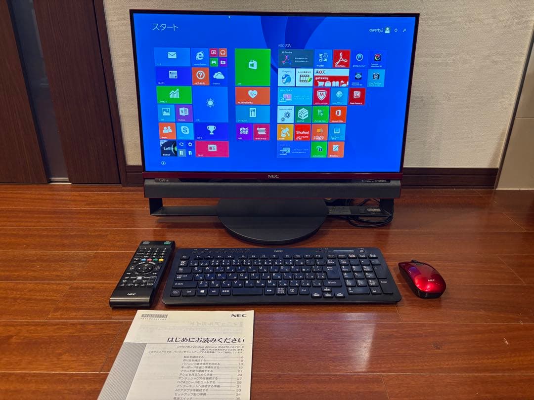 NEC pc-da770aar 地デジ、HDMI ￼外部入力有