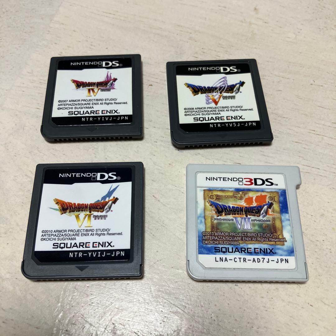 ニンテンドーDSi LL本体 箱無し ドラクエⅣ V Ⅵ Ⅶ(3DS用ソフト)