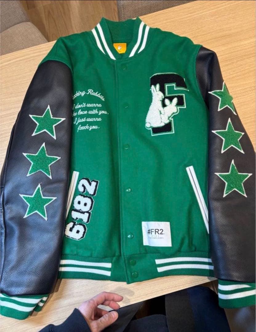 FIXKING RABBITS スタジャン #FR2 緑 XL