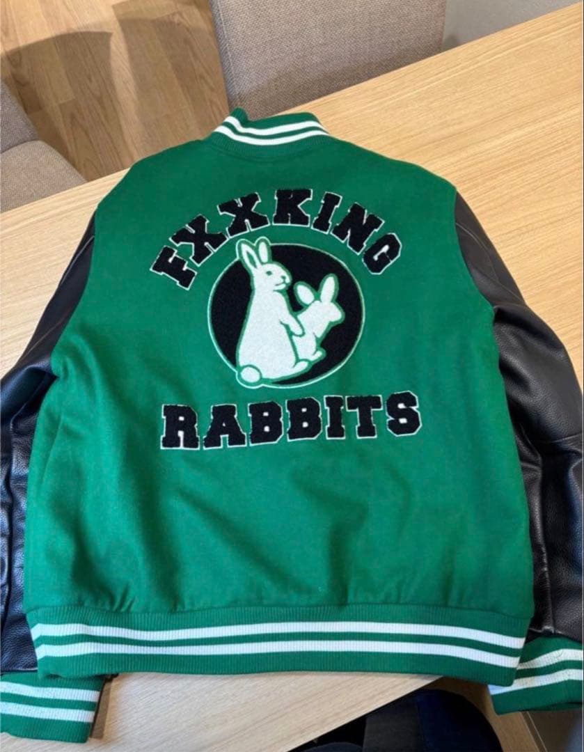 FIXKING RABBITS スタジャン #FR2 緑 XL
