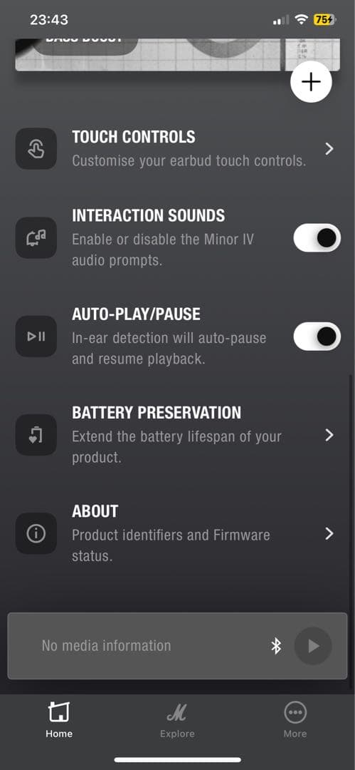 イヤホン Marshall Minor IV