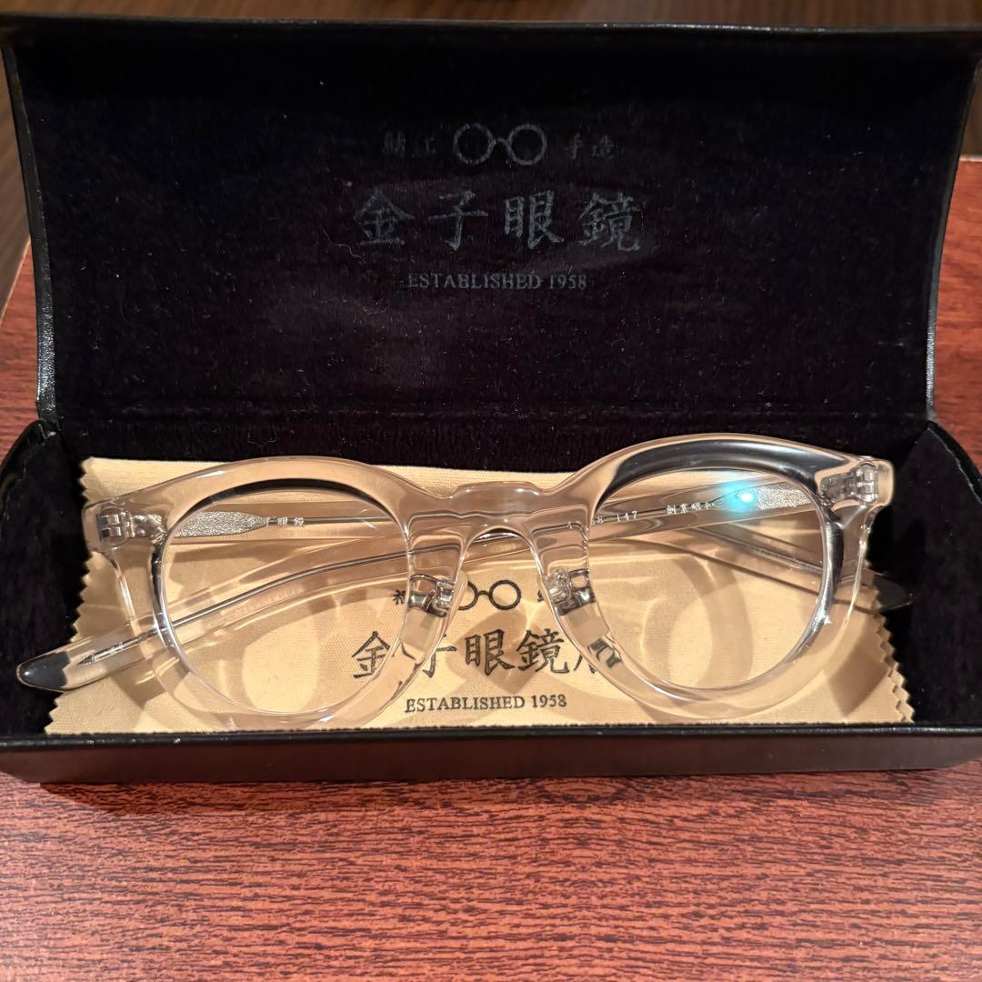 金子眼鏡 クリアメガネ